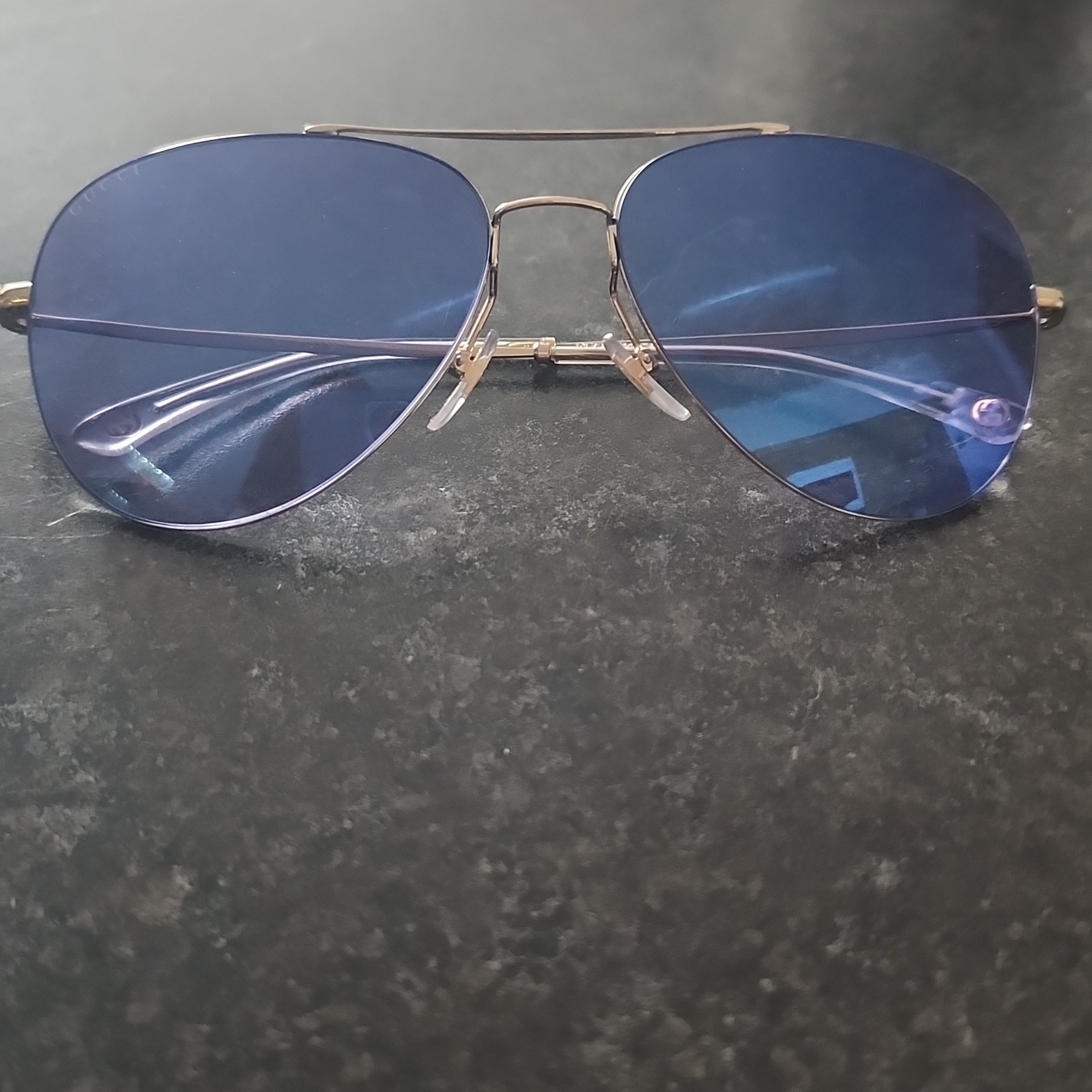 Gucci Blue Aviator Sunglasses